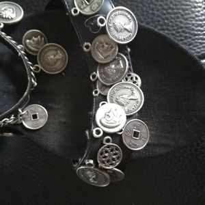 Super cute coined sandals